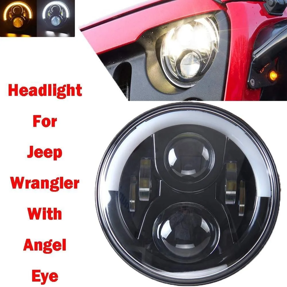 7-дюймовые Мотоциклетные Фары Дневных Ходовых Огней Halo Светодиодная Лампа Для Royal