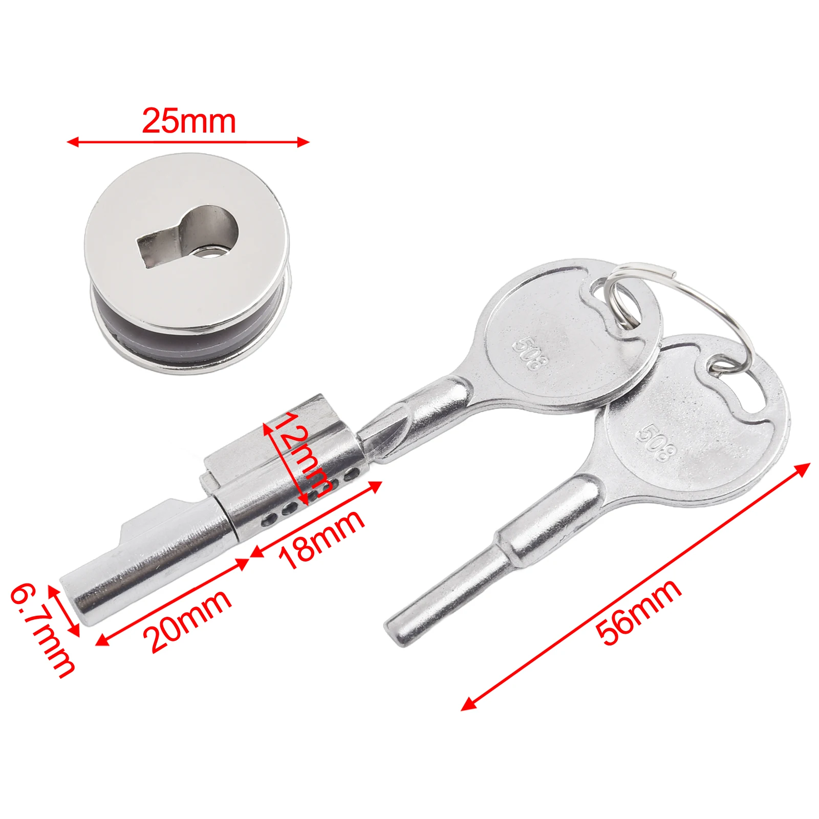 Шкаф-витрина замок для раздвижной стеклянной двери с ключами счетчик ювелирных