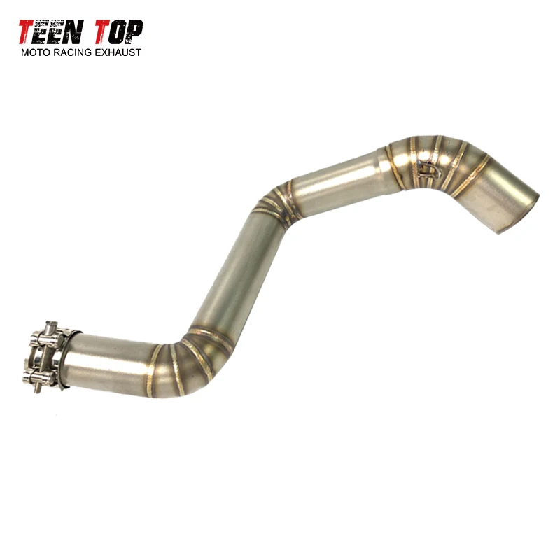 Фото RC390 Decat Pipe для KTM Duke 125 200, выхлопная труба среднего звена Duke 125, выхлопная труба среднего подключения для мотоцикла Duke 290 Escape Moto №3
