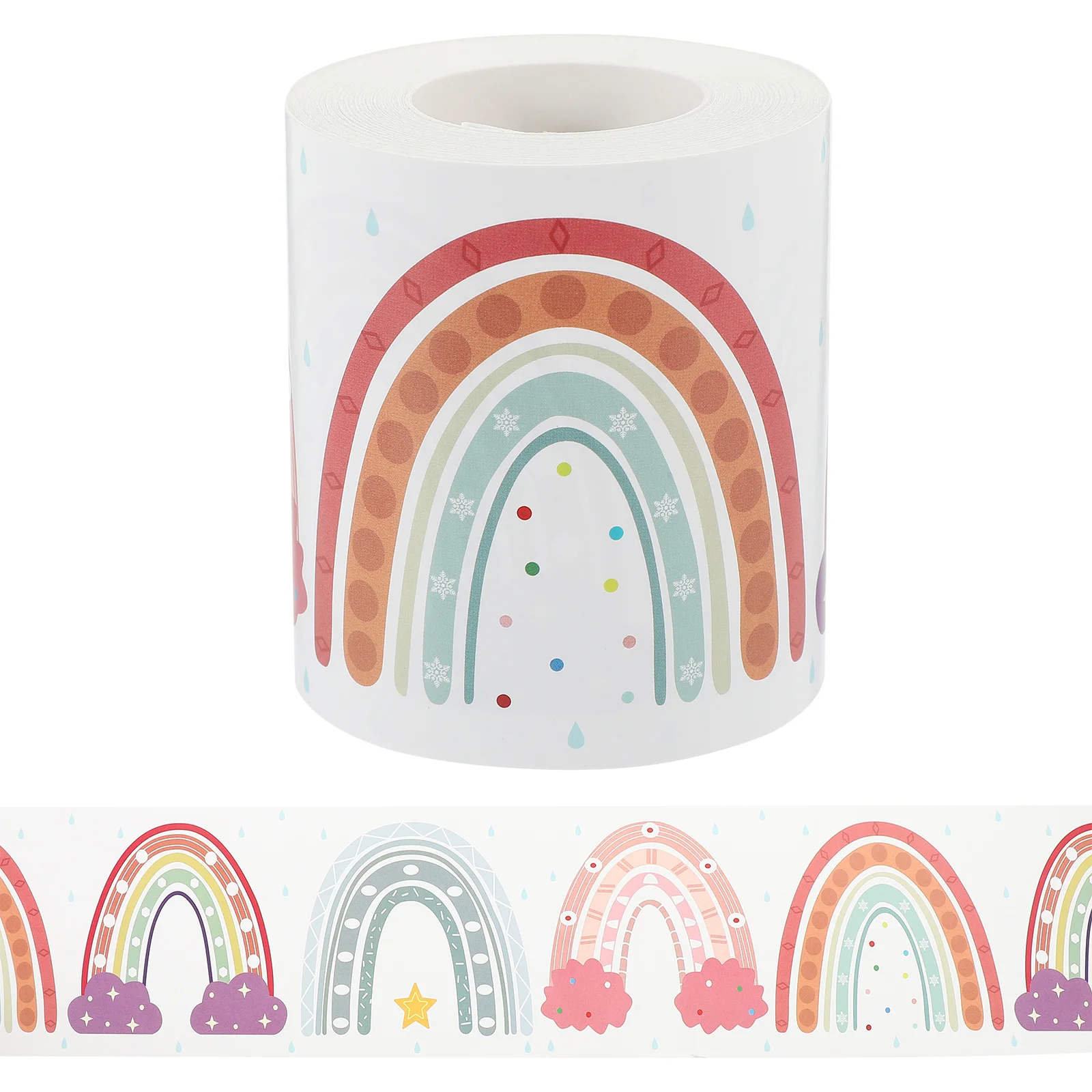 

Sticker Para Uñas Bulletin Accessory Replaceable Cartoon Pattern Border Trim Removable Paper Adorable