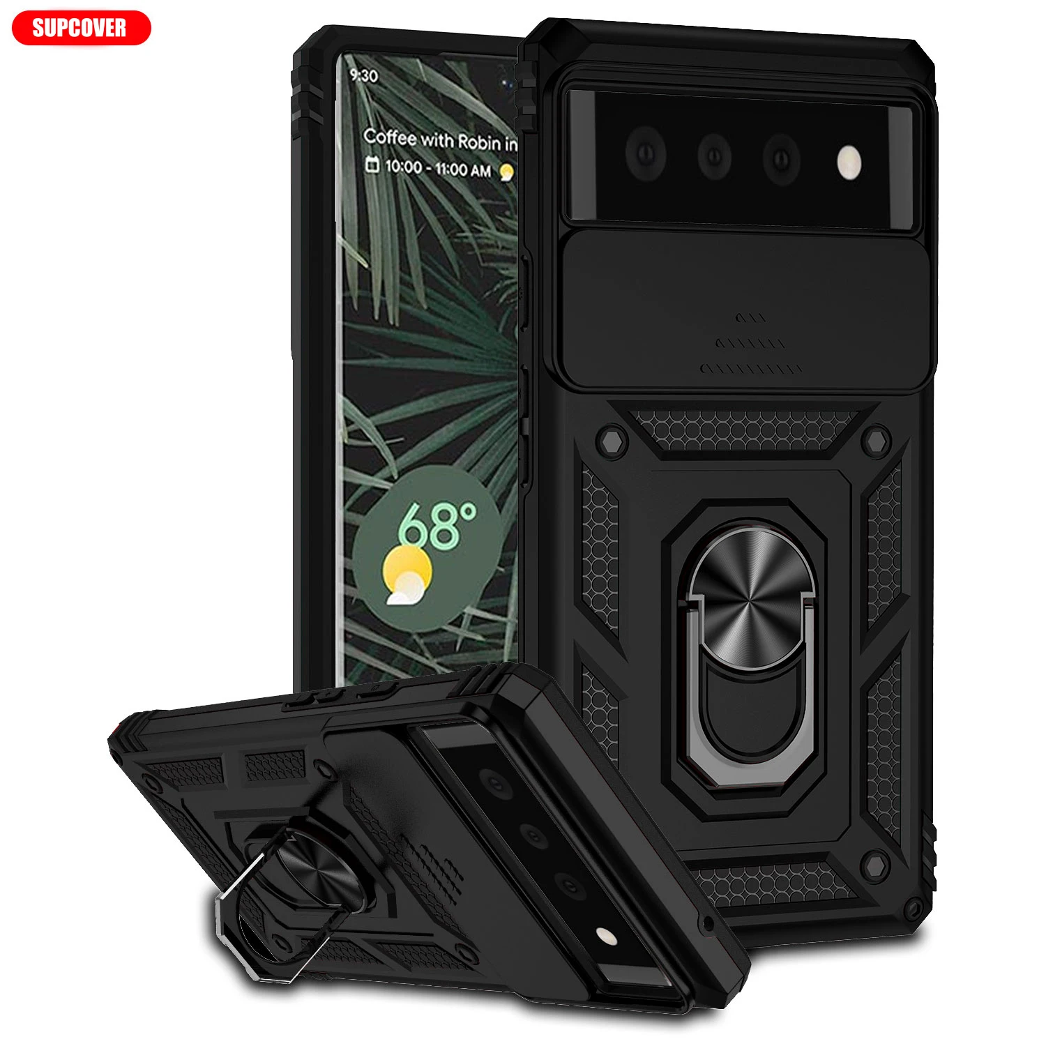 Supcover Черный Защитный ТПУ силиконовый ПК армированный противоударный чехол для