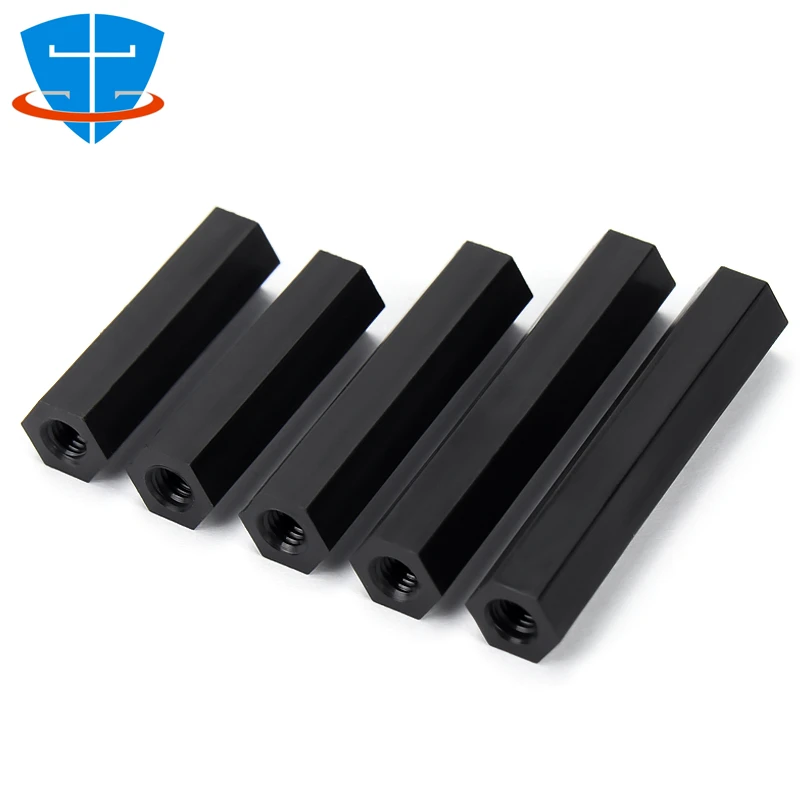 

100/50/20/10 шт. M2 M2 M2.5 M3 M4 M5 M6 черно-белая пластиковая Шестигранная нейлоновая Проставка винты с двойными проемами для коридора полый столбик