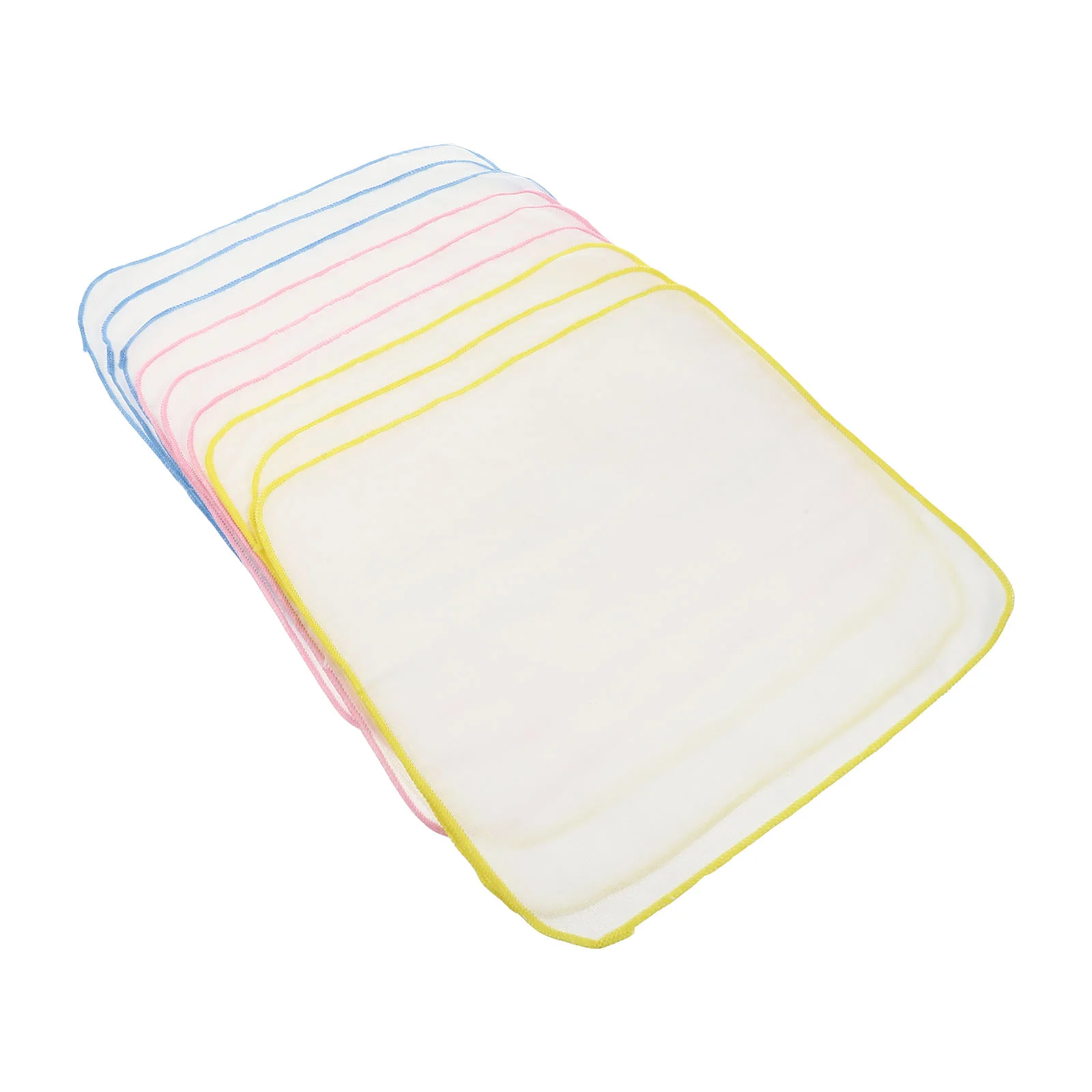 

9 Pcs Baby Gauze Square Newborn Burp Cloths Dripping Water Towels Delicate Cotton Infant Bib