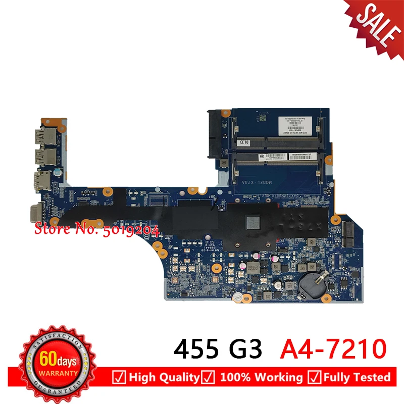 Материнская плата для ноутбука HP Probook 455 G3 445 DAX73AMB6E1 DAX73AMB6F0 828435-001 828435-501 828435-601 |