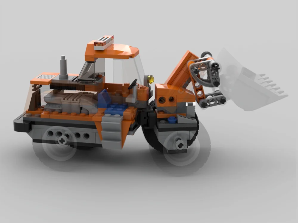 231 шт. MOC строительный блок, модель строительного колесного погрузчика, игрушка для мальчиков и девочек, взрослых, Рождественский подарок STEM, образовательный креативный (art.: 3920d2cf15422) - 3920d2cf15422