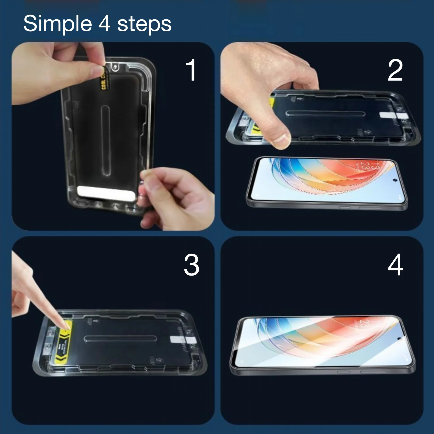 for VIVO X50 X60 X70 V20 V20SE V20PRO V21 Y10 Y31S Y32 PRO Screen Protector Glass Explosion-proof Protective with Install Kit