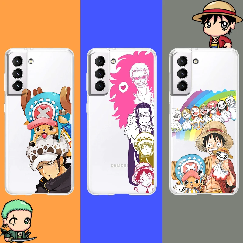 

Anime One Piece Luffy For Samsung Galaxy S22 S21 S20 Ultra Plus Pro S10 S9 S8 S7 4G 5G Soft Transparent Phone Case Funda Cover