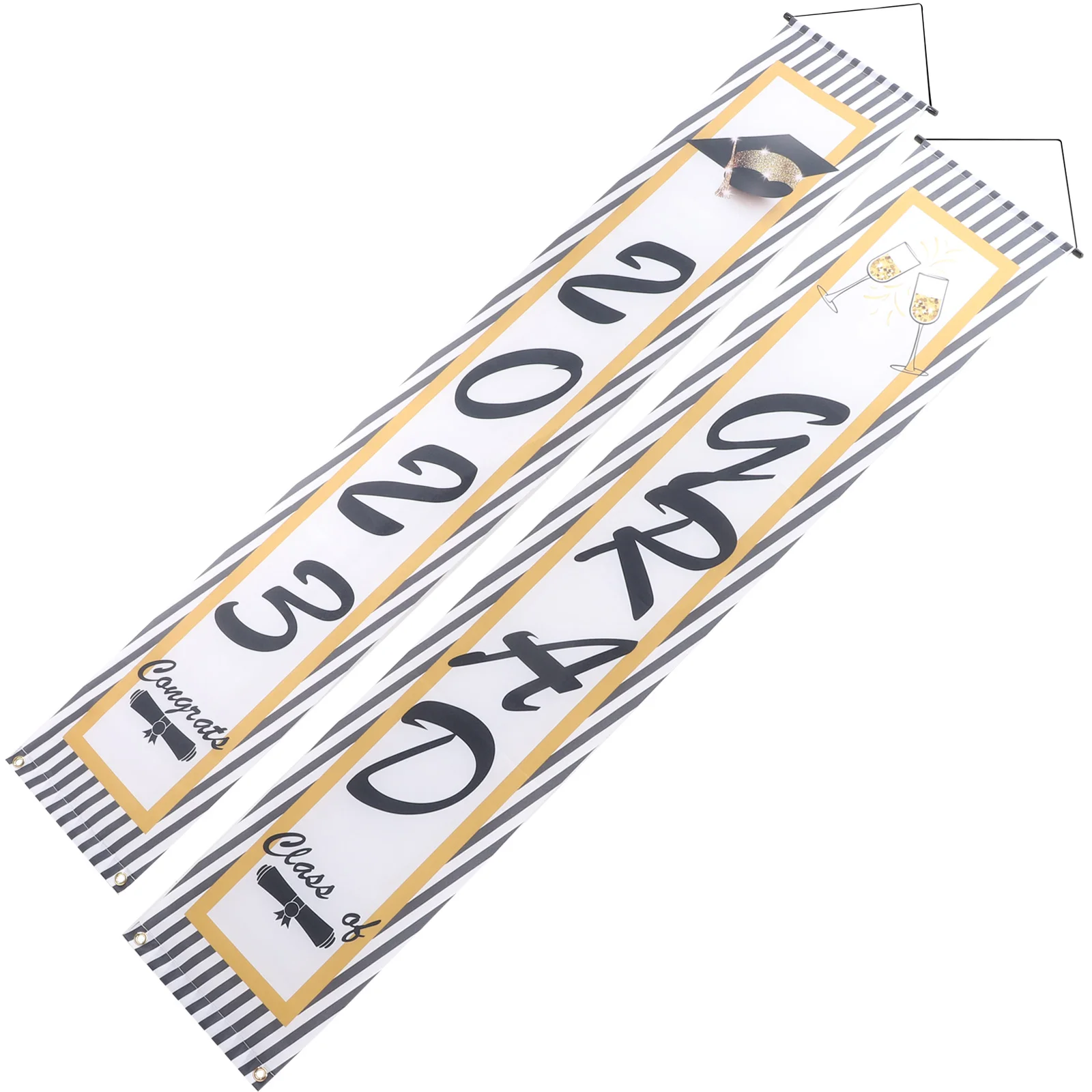 

Banner Graduation Door Hanging Grad Porch Party Sign Congrats Class Decorations Upplies Supplies S Decoration Favors Graduations