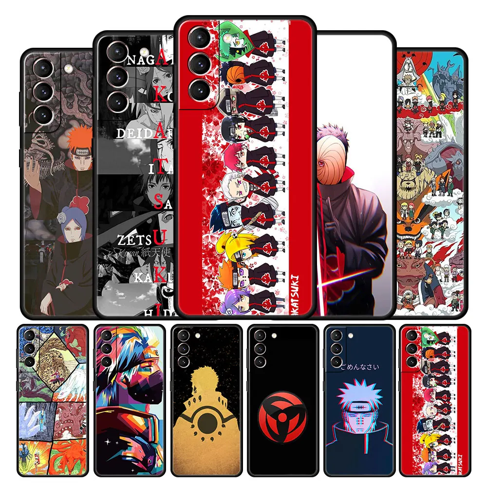 

Case Cover for Samsung Galaxy Note 10 20 8 9 10+ Ultra F12 F22 M30s M11 M22 5G Luxury Shell Capinha Cell Black Naruto Awesome