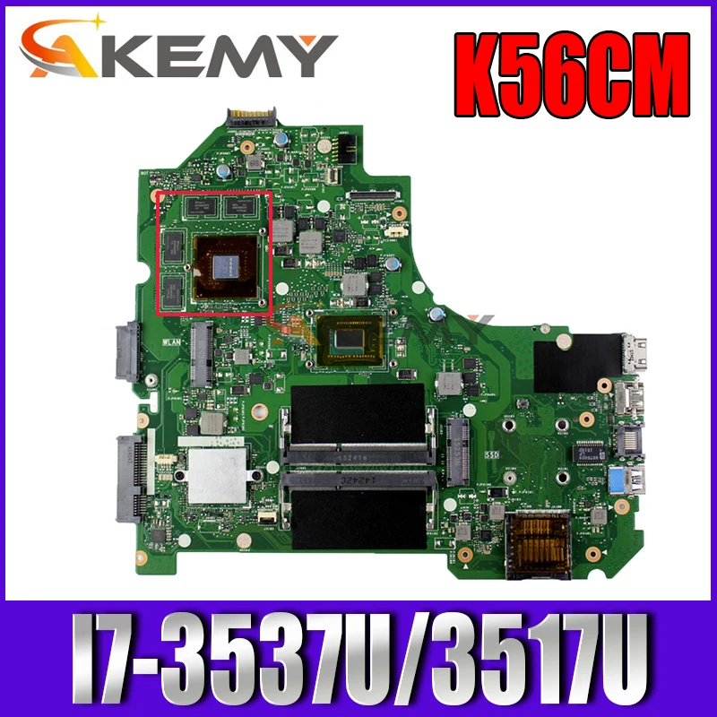 Материнская плата Akemy K56CM для ноутбука ASUS K56CB K56C S550CB S550CM оригинальная материнская