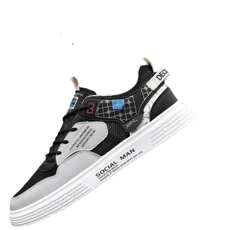 

Shoes Sneakers Leather Men Trend Casual Shoe Italian Breathable Leisure Male Sneakers Non-slip Footwear Men Vulcanized Shoes