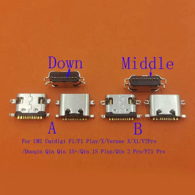 Фото 2-50 шт. зарядные устройства Type-C, разъемы USB для Umidigi F1 Play, Vernee X, X1, V2, Duoqin Duo Qin, F21, 2 Pro, 1S+, 1S Plus №2