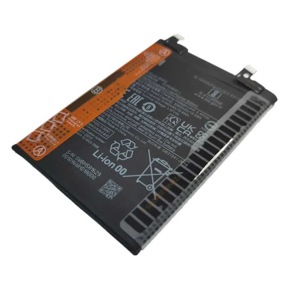 Оригинальный аккумулятор BM5A 5160 мАч Hongmi для Xiaomi Redmi Note 11 pro батарея телефона