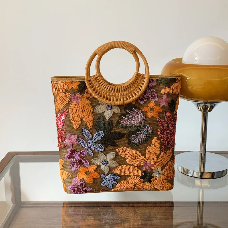 Текстурированная сумка-тоут в иностранном стиле осень 2023 новая женская сумка с