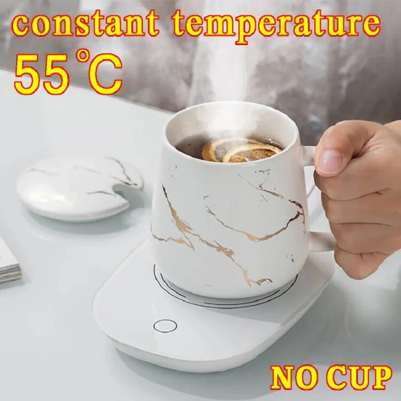 

USB EU Plug Cup Warmer Insulation CUP Thermostat Coaster for Home Office Daily Beverage Coffee Cup Heating Pad
