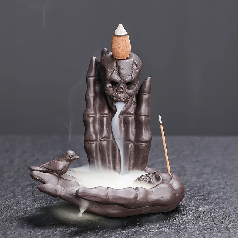 Ручная Курильница С Черепом И Рефлюксом Тема Призрака Хэллоуина Уникальный