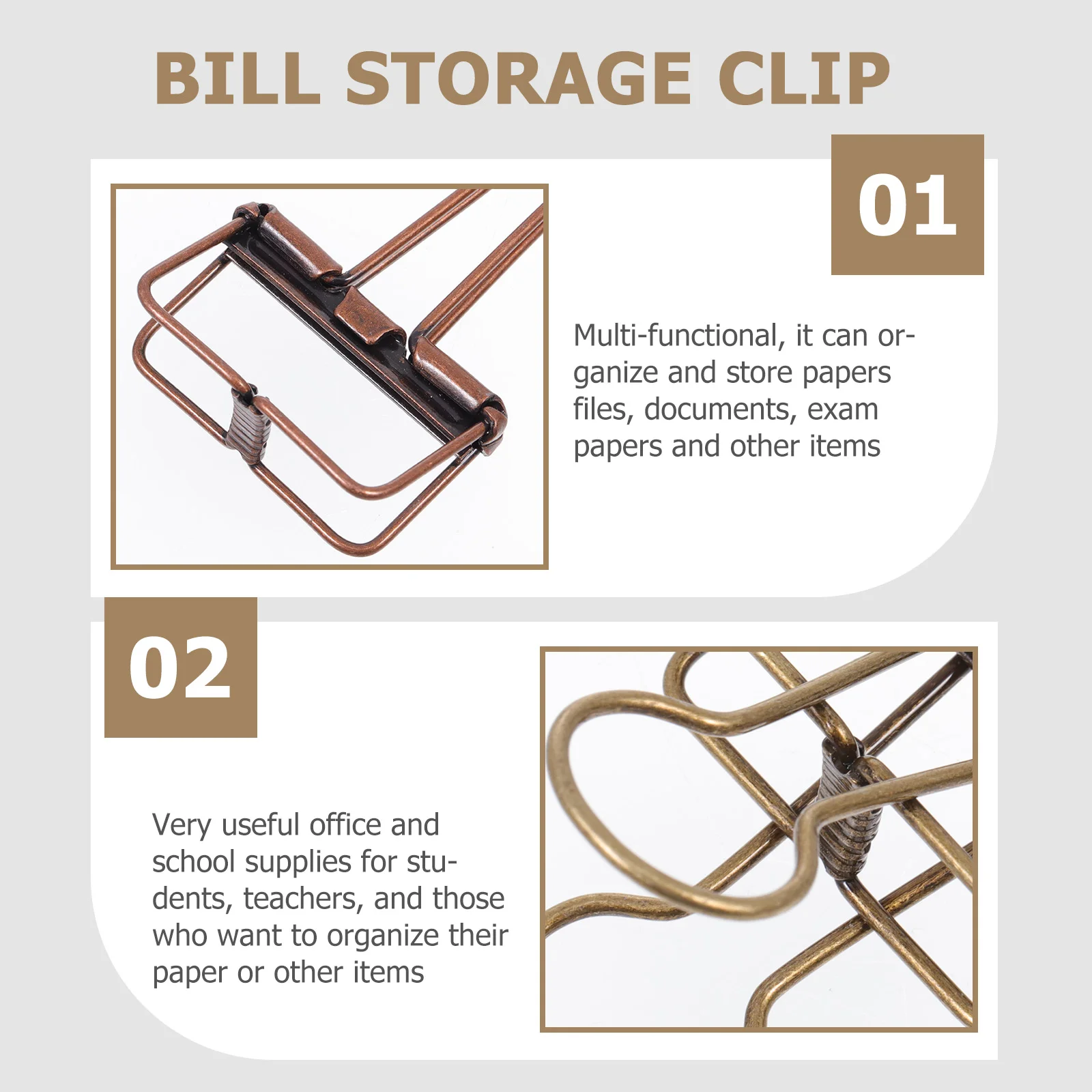 6 шт. папка Elliot для офисной коллекции металлические канцелярские зажимы