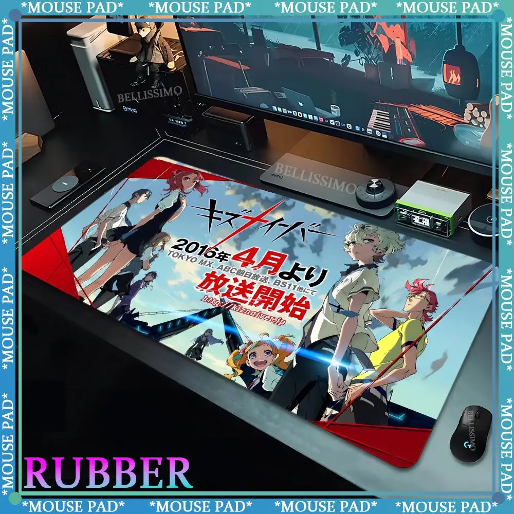 Аниме K_Kiznaiver коврик для офисных принадлежностей мыши с замком по краю большой