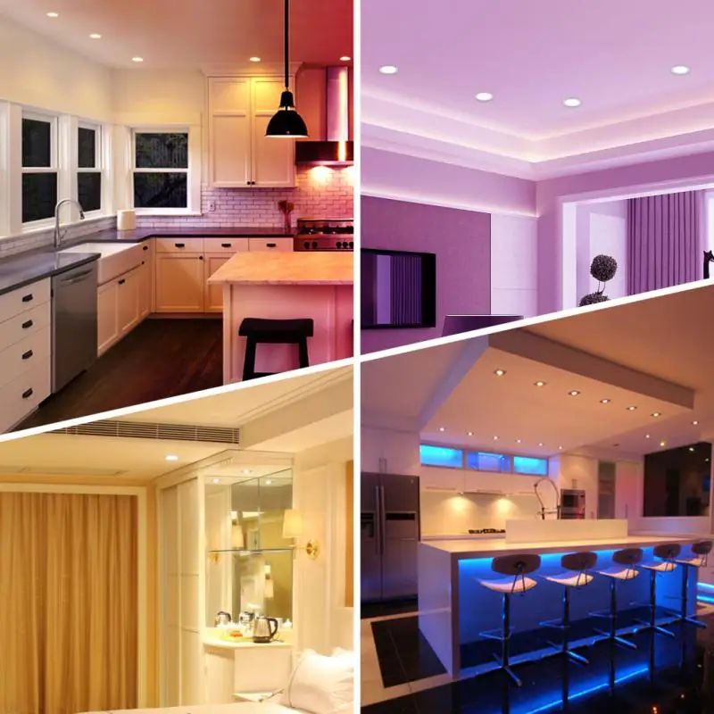 

Wireless Wifi Smart LED Downlight RGB Dimmable Smart Home Spotlight Light 9W Timer Schedule Lamp Voice Control