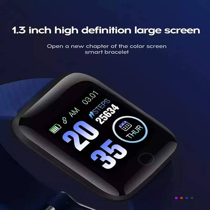 

2023 New Smartwatch 116 Plus Smart Bracelet IOS Android Electronics Smart Fitness Wristwatch Tracker With Silicone Strap Watche