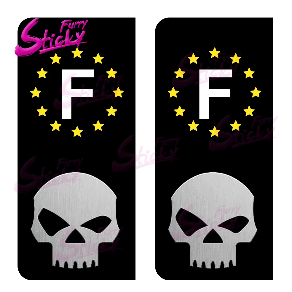 

2 шт., водонепроницаемые 3D-Наклейки для номерного знака мотоцикла