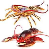 simulated animals toy kawaii ocean sea creature solid australian lobster crayfish animal model kids toy cognitive birthday gifts