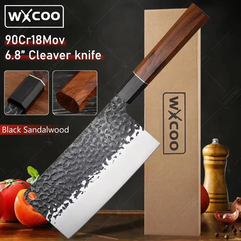 WXCOO Профессиональный нож-тесак для мяса Нержавеющая сталь Ручной кухонный