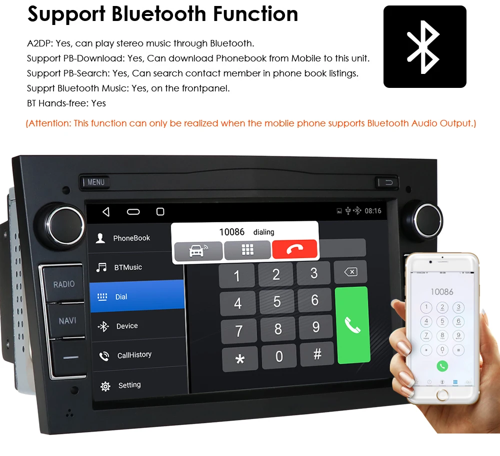 $114.48 2G RAM 16GB Android 2DIN car radio GPS WiFi player for opel Vauxhall Astra H G J Vectra Antara Zafira Corsa Vivaro Meriva No DVD