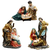 nativity ornament resin statue of the virgin mary of the nativity delightful amazing manger religious series home decoration wo