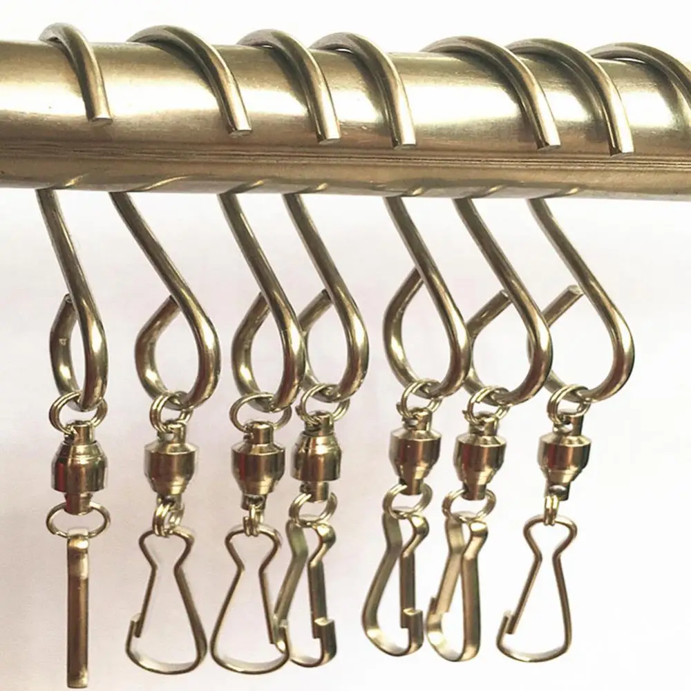 

4Pcs Spinning Wind Swivel Hook Ornament Display Turn Twirl Hanger