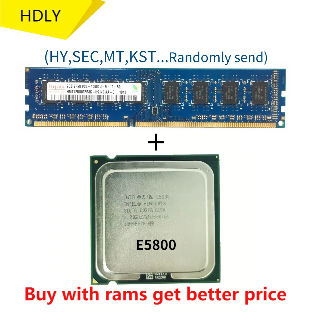 

Двухъядерный процессор DDR3 2G 1333 МГц с E5800 3,2 ГГц 2 Мб 65 Вт LGA 775