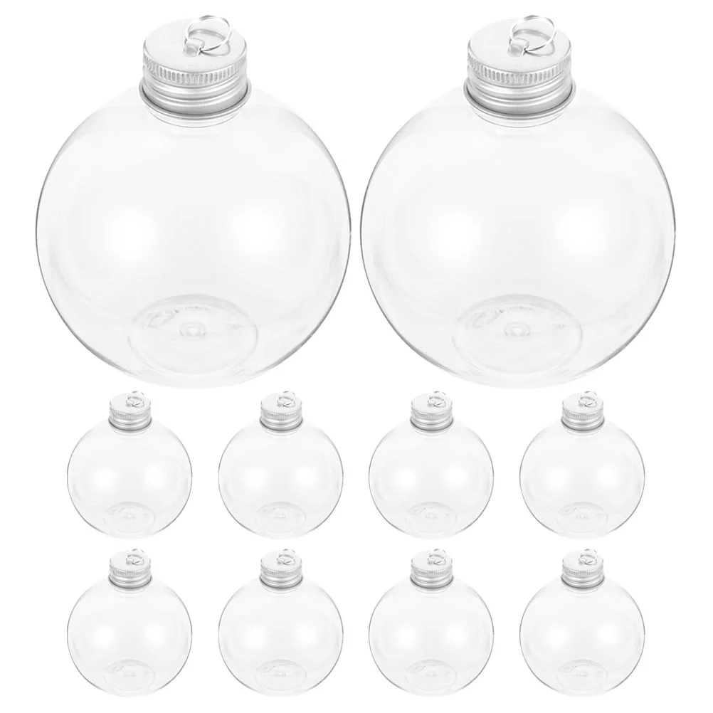 

Christmas Spherical Bottle Multipurpose Drink Bottles Coffee Transparent Juice Sealing Cold Creative Plastic Garnish