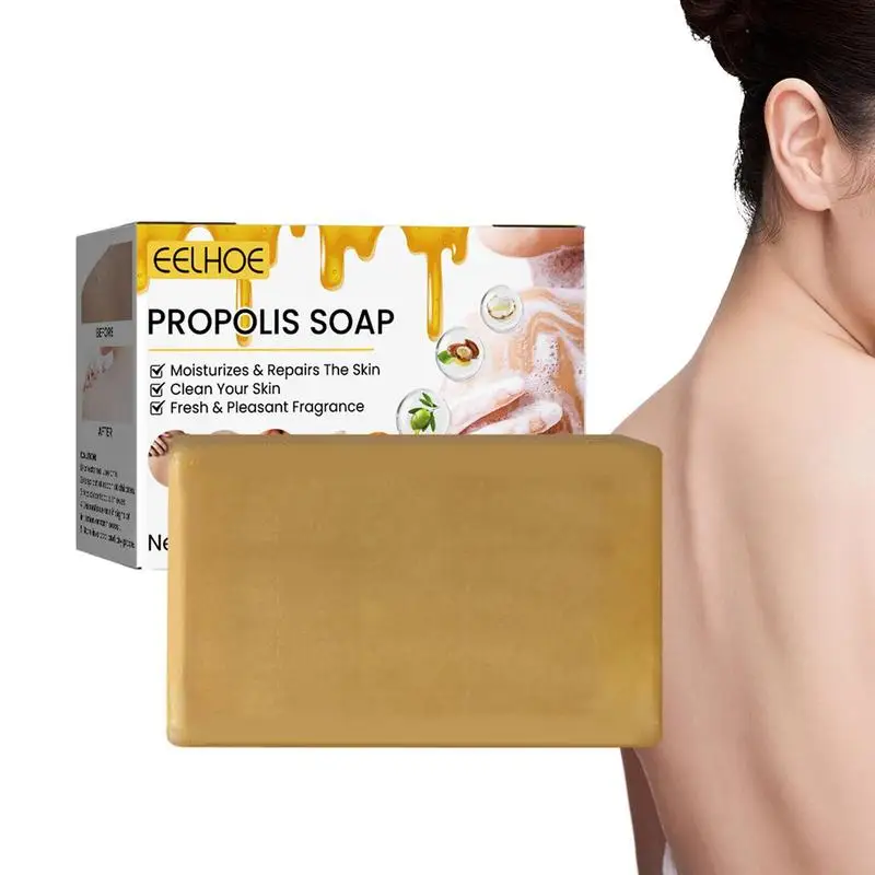 

Propolis Soap 100g Exfoliation Soap Bar Body Cleanser Sensitive Skin Face Wash Propolis Extract Soap Face Cleaner Bar Soap Body