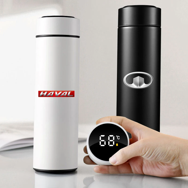 

Smart Thermos Bottle Digital Temperature Stainless Water Cup For LADA Niva 4X4 2121 Juguete 1/24 2101 2107 Shirt 1600 Car Goods