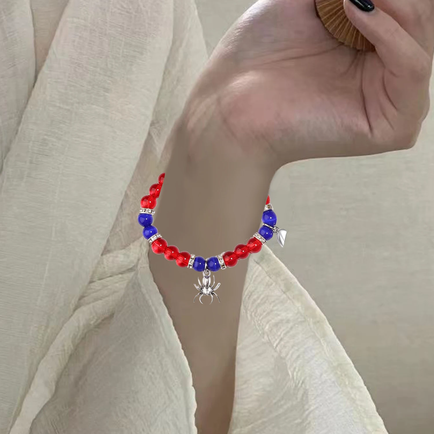 Магнитные браслеты для пар креативный дизайн на Хэллоуин любящее сердце веревка