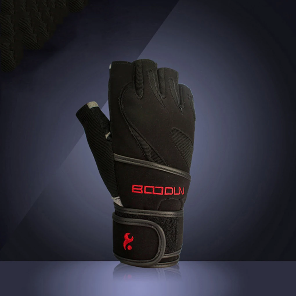 

Взрослые мужские ботинки кожаные велосипедные варежки с открытыми пальцами для фитнеса Нескользящие удлиненные нарукавники велосипедные ...