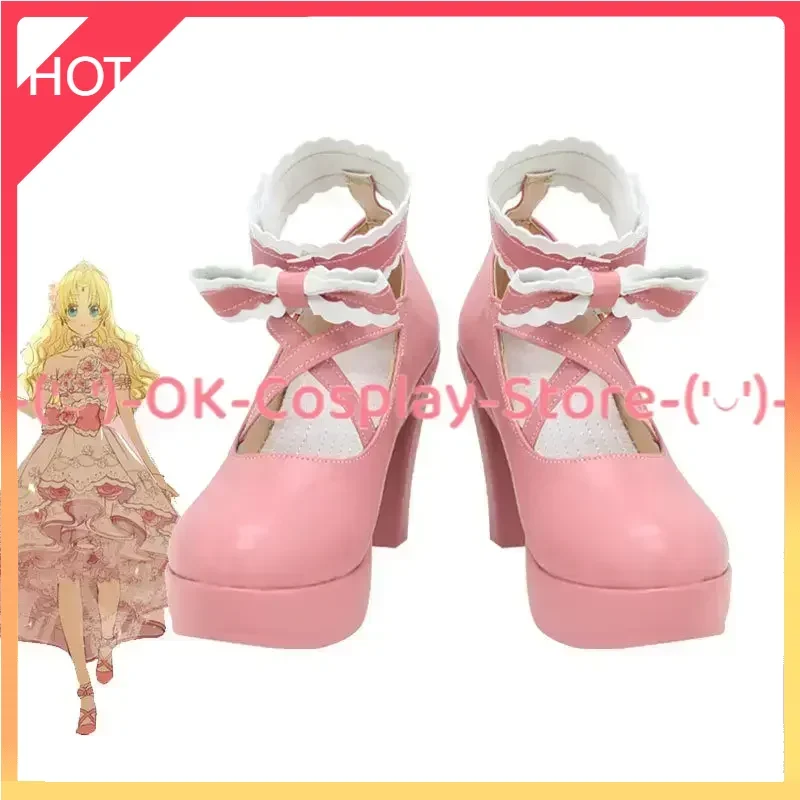 Обувь для косплея из аниме кто сделал меня принцессой сия милая розовая обувь