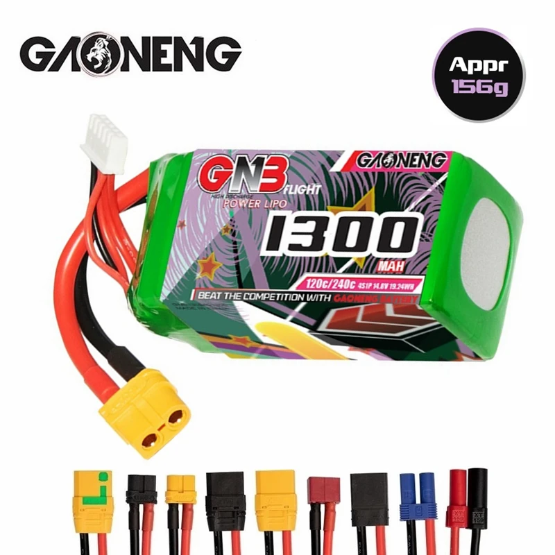 

2/4 шт., аккумулятор для радиоуправляемых квадрокоптеров, 1300 мАч