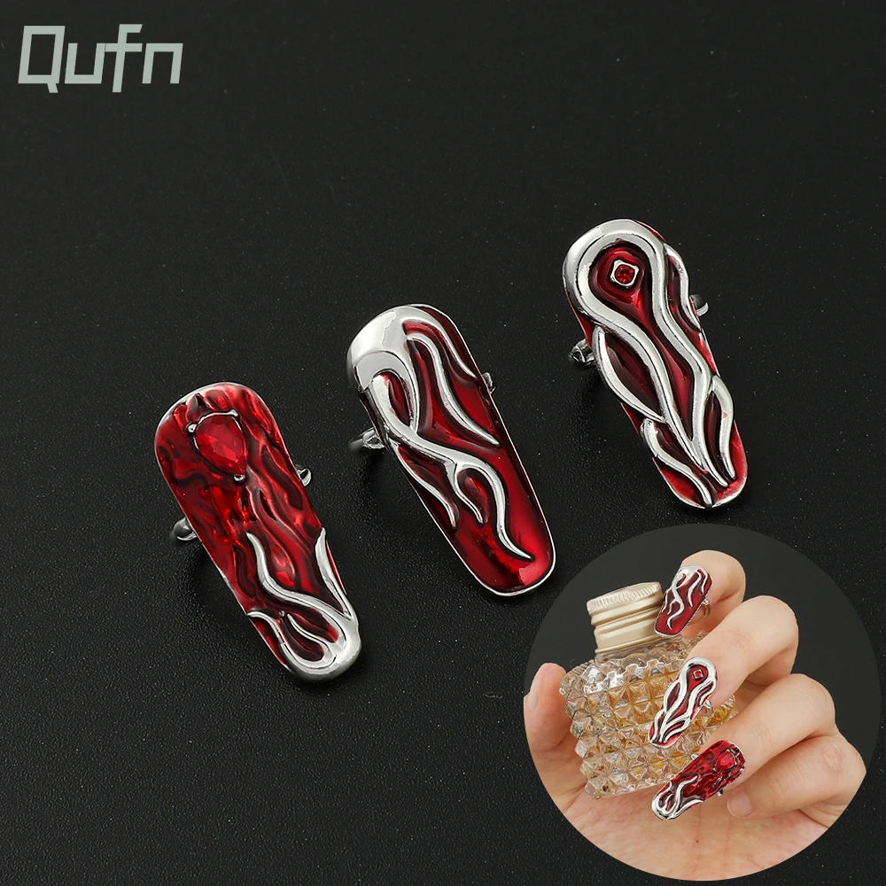Fashion Irregular Armor Ring Jewelry Punk Open Adjustable Rings Jewellery Finger Nail Rings Women Accessories Gift For Girl
