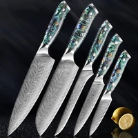 goodez slicer santoku japanese knife set of kitchen knives meat chopper knife damascus steel hunting knives boning steak knife