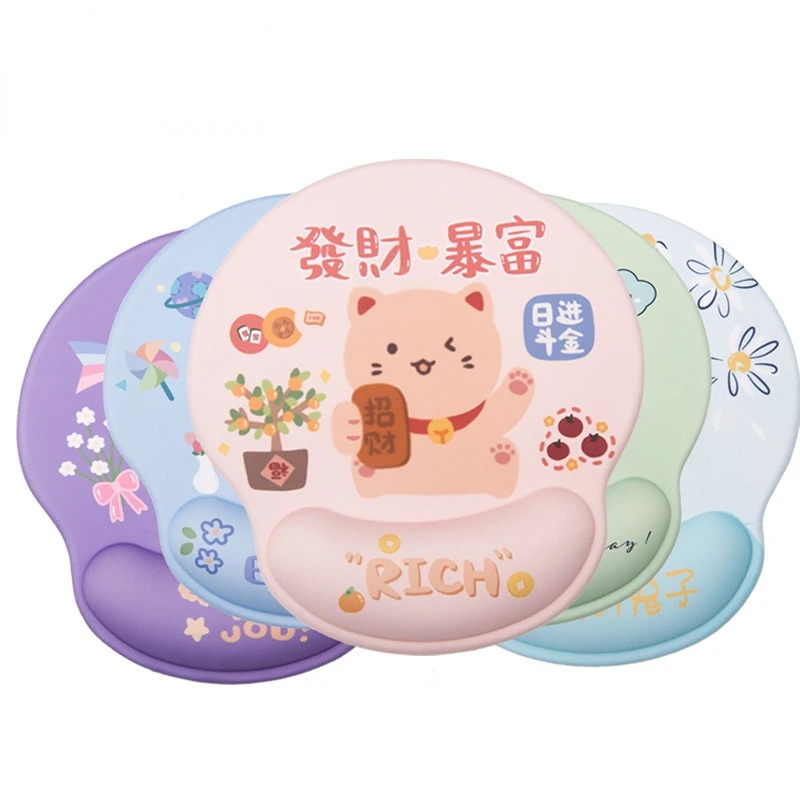 

Gaming Mat Pad Rubber Mouse For Wrist Ergonomic Rest Mouse Pad Non-slip With Mousepad Kawaii Computer Pad Office Wrist