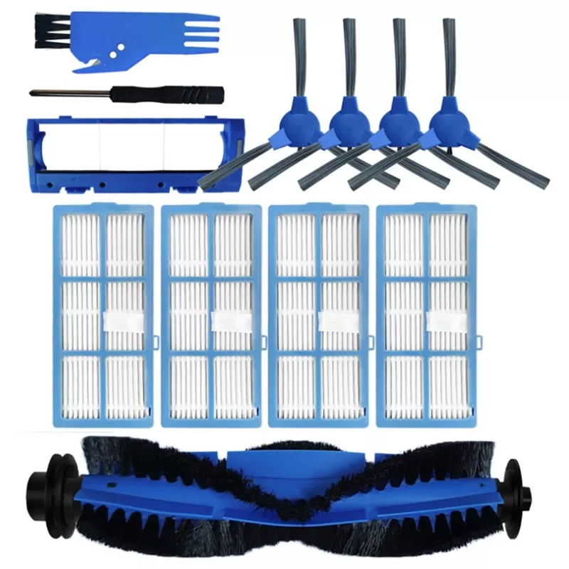 

Main Brush Side Brush Filter for Bagotte BG600 Robotic Vacuum Cleaner Replacement Kit Clean Filter