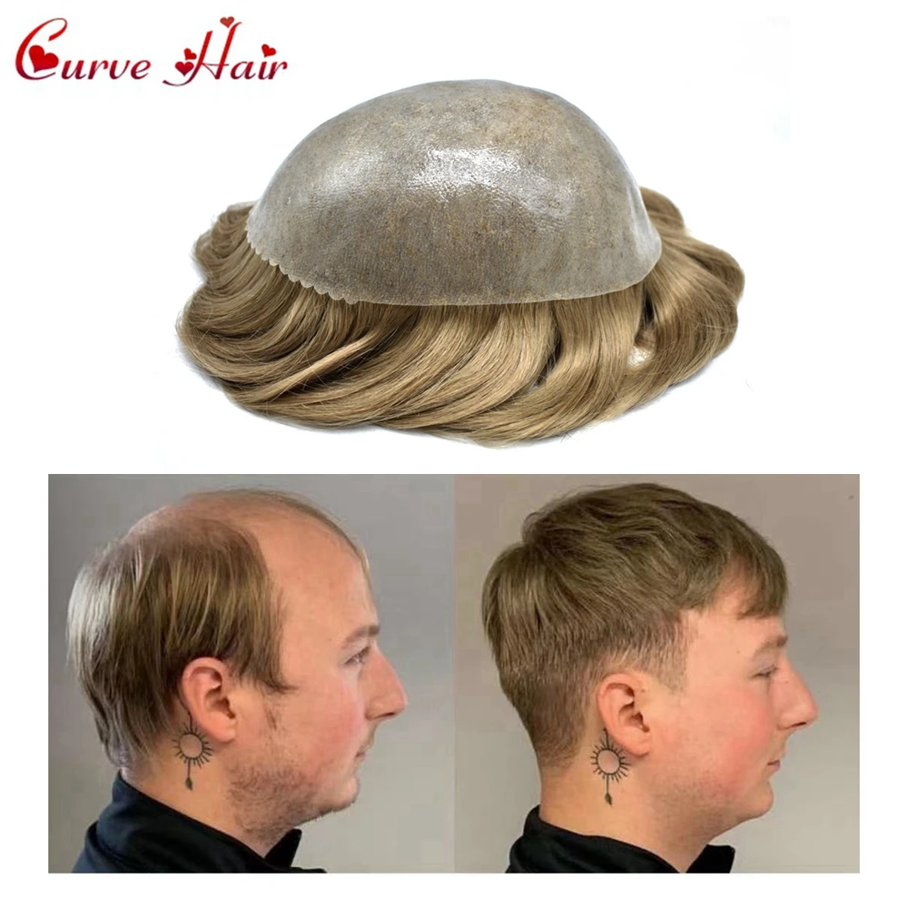 

Парик сменный для мужчин, 0,10 мм, из ПУ кожи