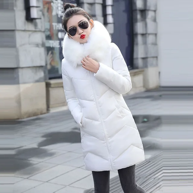Winter Jacket Women New 2022 Winter Warm Down Jacket female Long Parkas Artificial Fur Collar Big Size 7XL Women Winter Coat 4