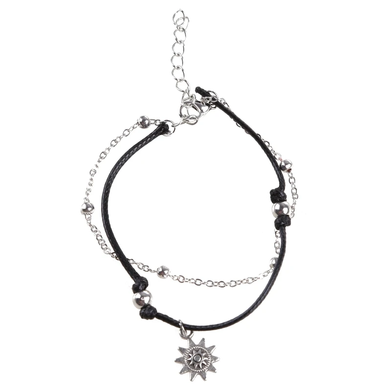 

Ankle Bracelets for Women Alloy Adjustable Layered Beach Anklet Set Girls Kit