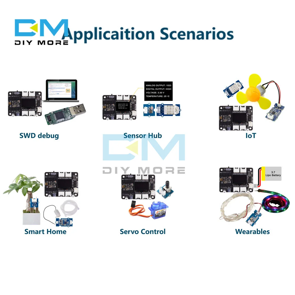 Микроконтроллер SAMD21 Cortex M0 32 бит 48 МГц интерфейс UART I2C SPI плата расширения для Seeeduino