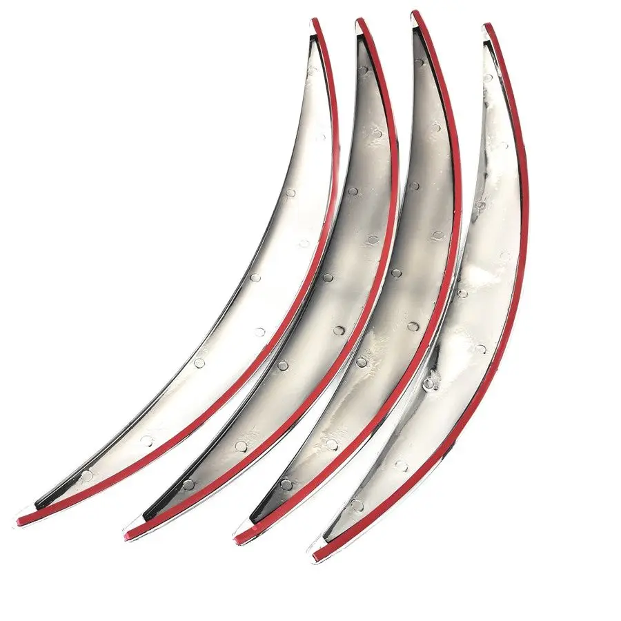 4 шт. хромированная накладка на автомобильное колесо защита от царапин