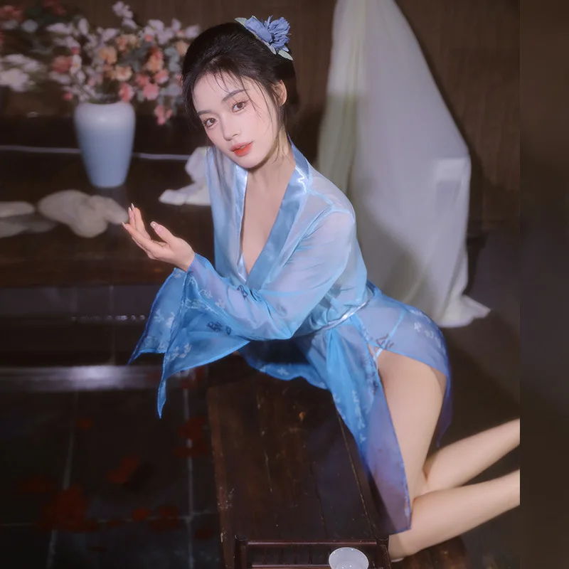 Женское пикантное кимоно для косплея из японского аниме традиционный стиль