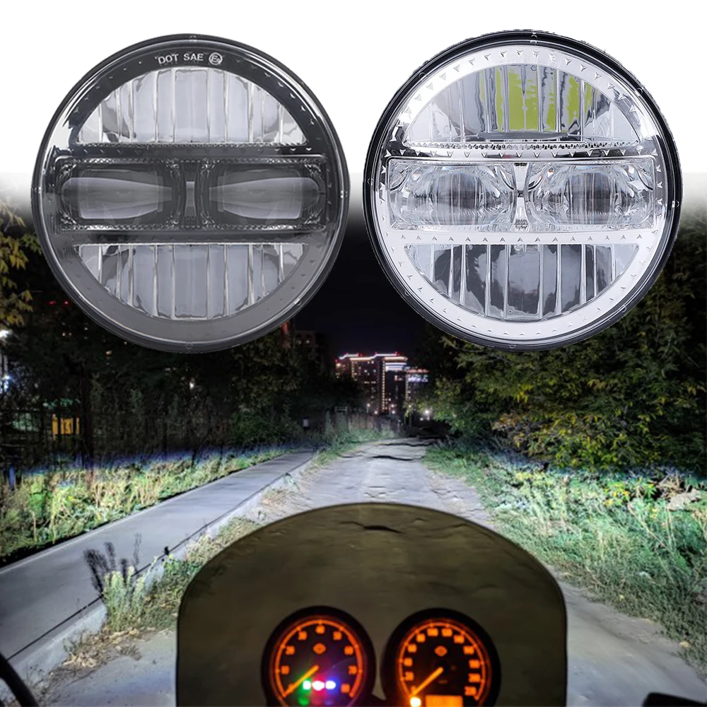 

5.75Inch Front Headlight For Motorcycle Led Light 5.75" 5 3/4 Motorcycle Accessories For Harley Sportster 1200 XL1200L Custom XL