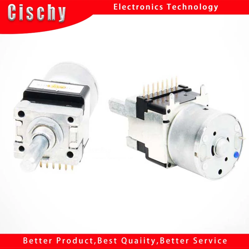 1 шт. потенциометр двигателя RK168 тип с потенциометром B50K двойная длина муфты 20 мм